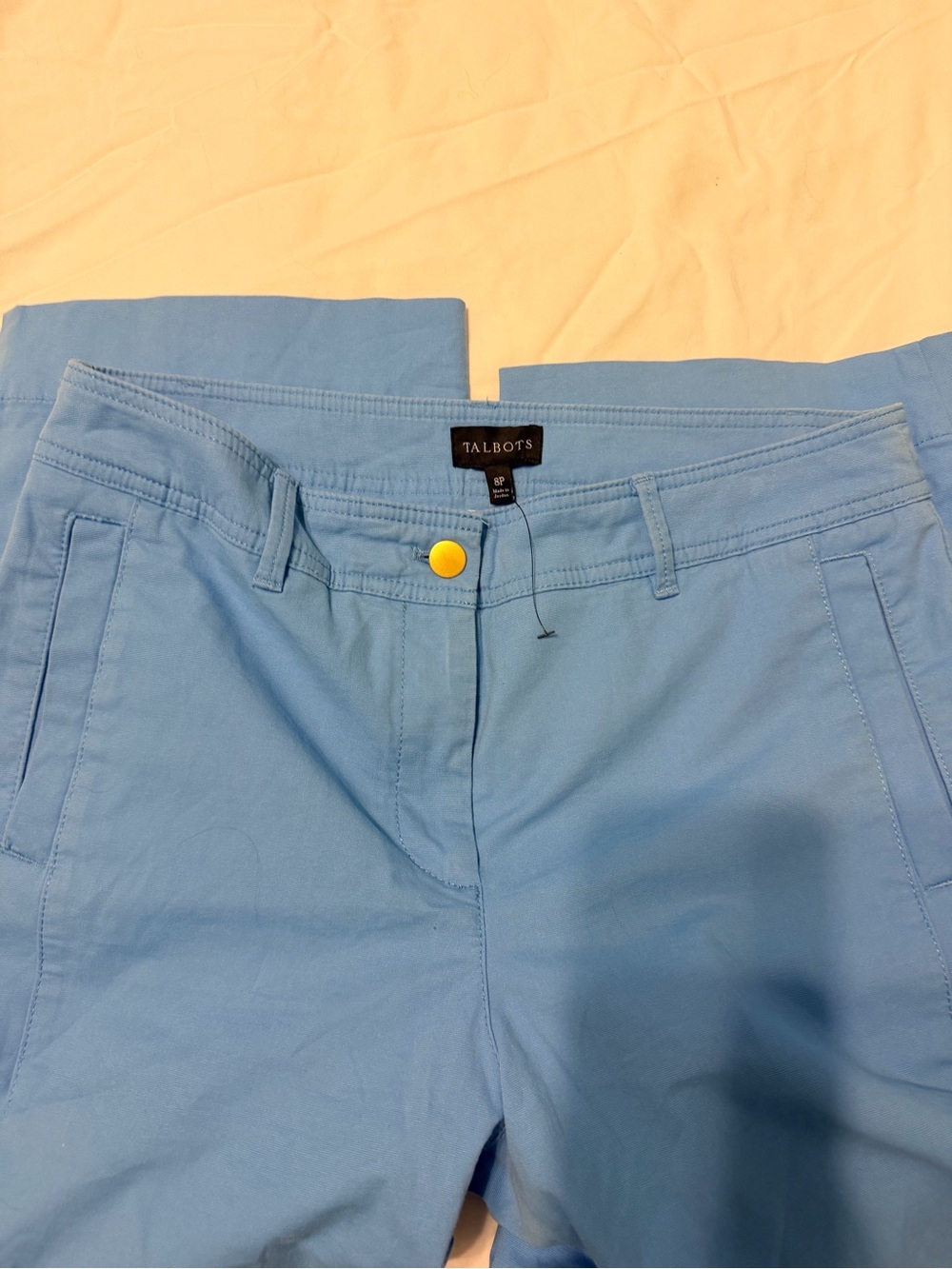 Blue Talbots wide leg Crops